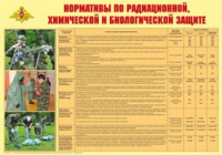 Плакат "Нормативы по радиационной, химической и биологической защите" - «globural.ru» - Казань
