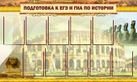 Стенд "Подготовка к ЕГЭ и ОГЭ по истории вариант 2 ( 9 кармашков)" - «globural.ru» - Казань