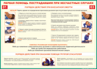Таблица Порядок действий при внезапной смерти 1000*1400 винил - «globural.ru» - Казань
