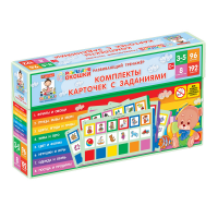 Развивающий тренажёр "Разноцветные окошки" 3-5 лет. Дополнительный набор карточек к базовому комплекту - «globural.ru» - Казань