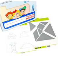 Игровой набор "Танграм" (с комплектом карточек) - «globural.ru» - Казань