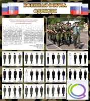 Стенд "Военная форма одежды (флаг РФ)" - «globural.ru» - Казань