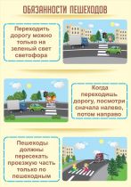 Стенд "Обязанности пешехода часть 1" - «globural.ru» - Казань