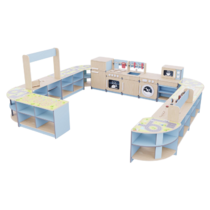 Игровая зона «Островок мастеров» из коллекции мебели «НЕГА» (голубой) - «globural.ru» - Казань