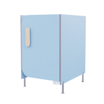 Гигиеническая кабинка из коллекции «НЕГА» (цвет голубой) - «globural.ru» - Казань