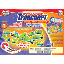 Магнитный конструктор Транспорт "Смешай и собери". Серия 1. Комплект на группу 3-5 лет. - «globural.ru» - Казань