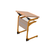 Стол ученический одноместный с регулировкой наклона столешницы на плоскоовальной трубе 3-5 гр.р - «globural.ru» - Казань