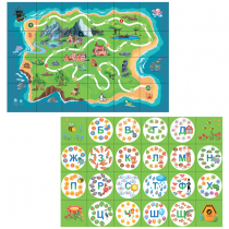 Тематическое поле-маршрутизатор «Остров/Слоги» для мини-робота Bee-Bot - «globural.ru» - Казань