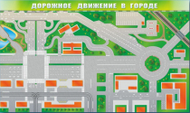 Доска магнитно-маркерная панорамная "Дорожное движение в городе" - «globural.ru» - Казань