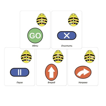 Набор карточек для программирования мини-робота Bee-Bot - «globural.ru» - Казань